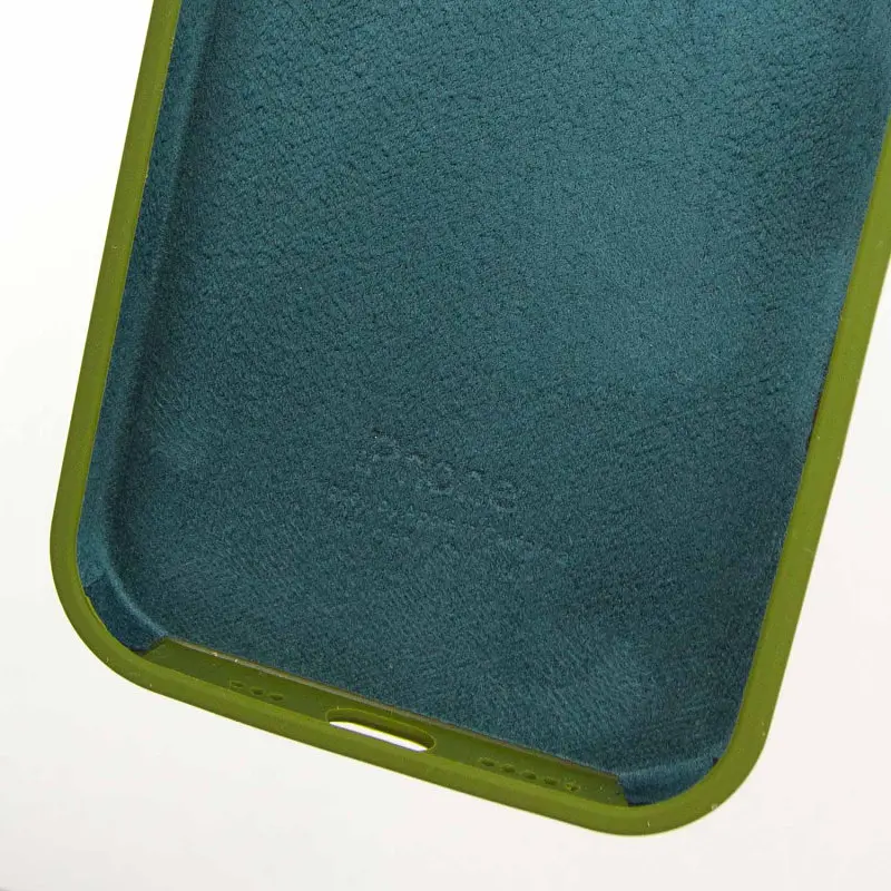 Чехол Epik Silicone Case Full Protective (AA) для Apple iPhone 13 Pro (6.1) Зеленый / Dark Olive - фото 6