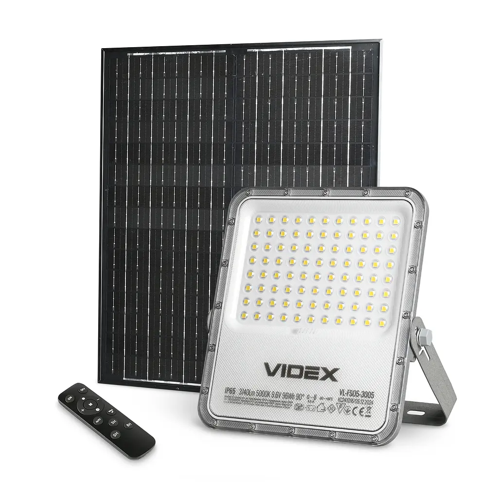 LED прожектор автономний Videx VL-FSO5-3005, 3740Lm 5000K (28445-000) - фото 3
