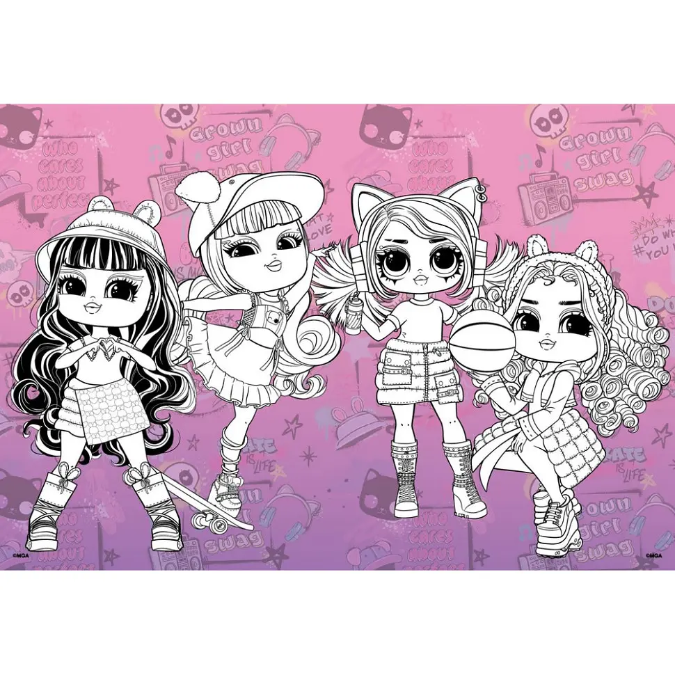 Детская книга-раскраска Skate Dance 2 Tweens LCB16 со стикерами - фото 2