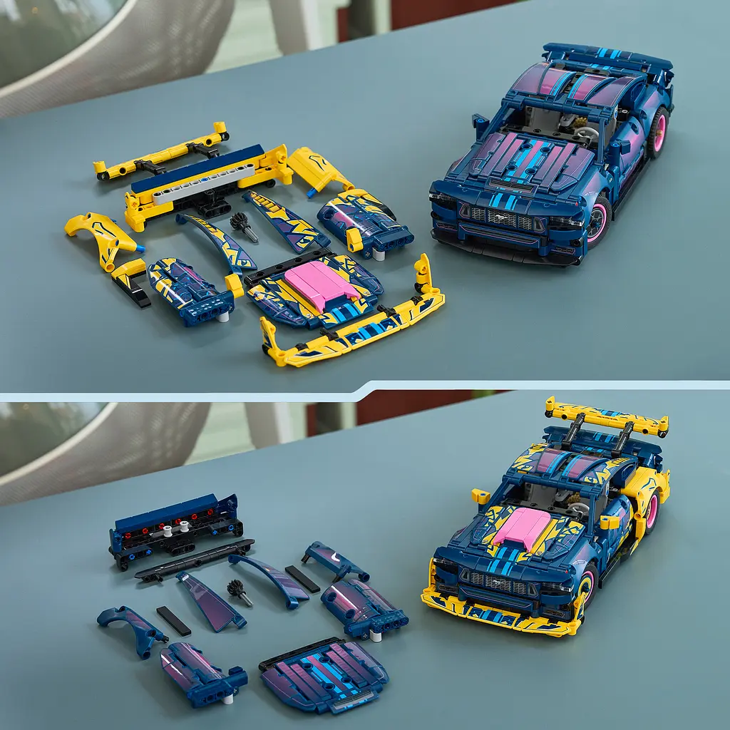 Конструктор LEGO Technic Тюнінг-гараж з автомобілем Ford Mustang GT 973 ел. (42236) - фото 9