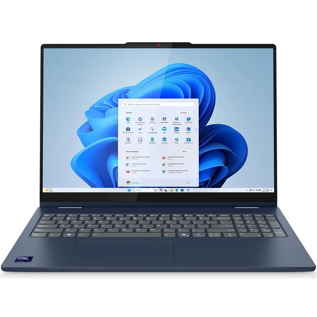 Ноутбук Lenovo IdeaPad 5 2-in-1 16IAL10 з процесором Intel Core Ultra 7 255H pana la 5.1GHz, 16" WUXGA, IPS, сенсорний, 16GB LPDDR5x RAM, 1TB SSD, Intel® Arc™ графікою, Windows® 11 Home - фото 12