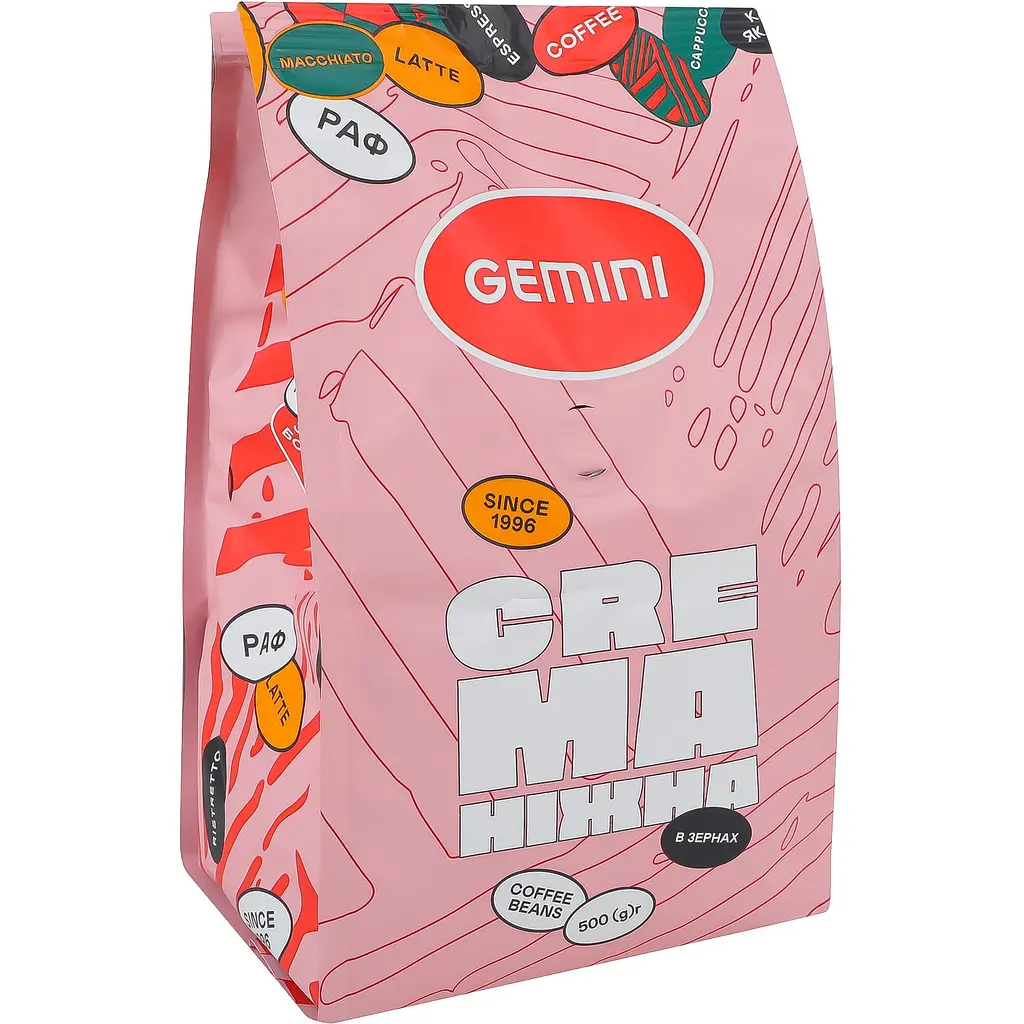 Набір кави в зернах Gemini Crema 500 г х 2 шт. - фото 2
