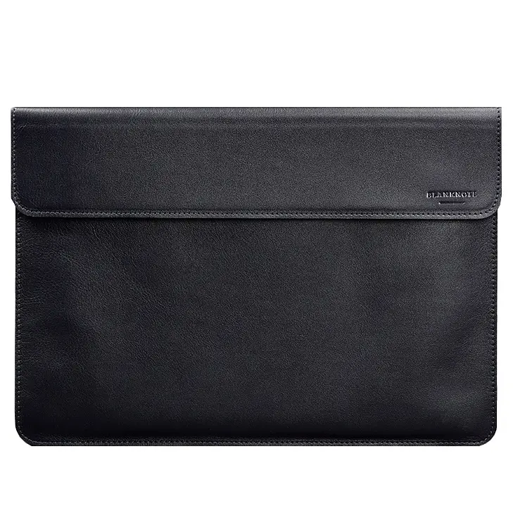 Кожаный чехол-конверт BlankNote на магнитах для MacBook Air 15 (2023) Темно-синий - фото 5
