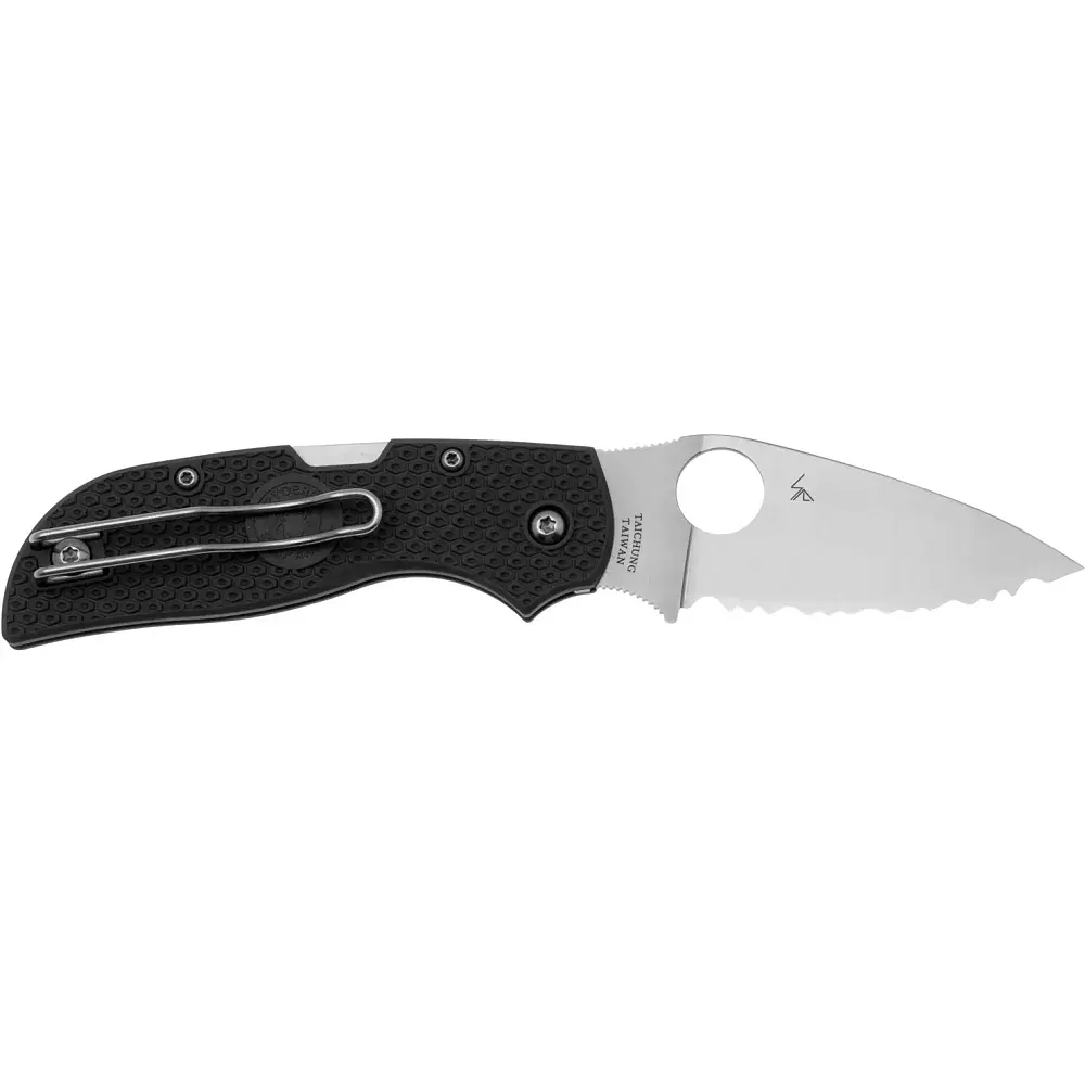 Ніж Spyderco Chaparral CTS XHP FRN Serrated Gray - фото 2
