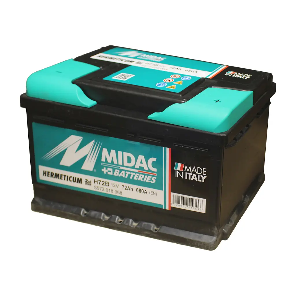 Аккумулятор 6СТ-72 MIDAC HERMETICUM 12V, 72Ah (-/+) низкий евро, EN680А - фото 3
