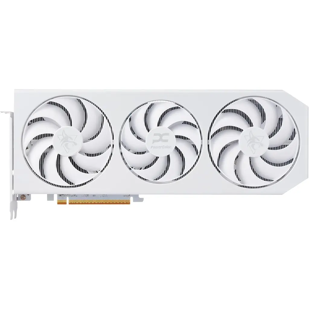 Відеокарта AMD Radeon RX 9070 XT 16GB GDDR6 Hellhound Spectral White PowerColor (RX9070XT 16G-L/OC/WHITE) - фото 3