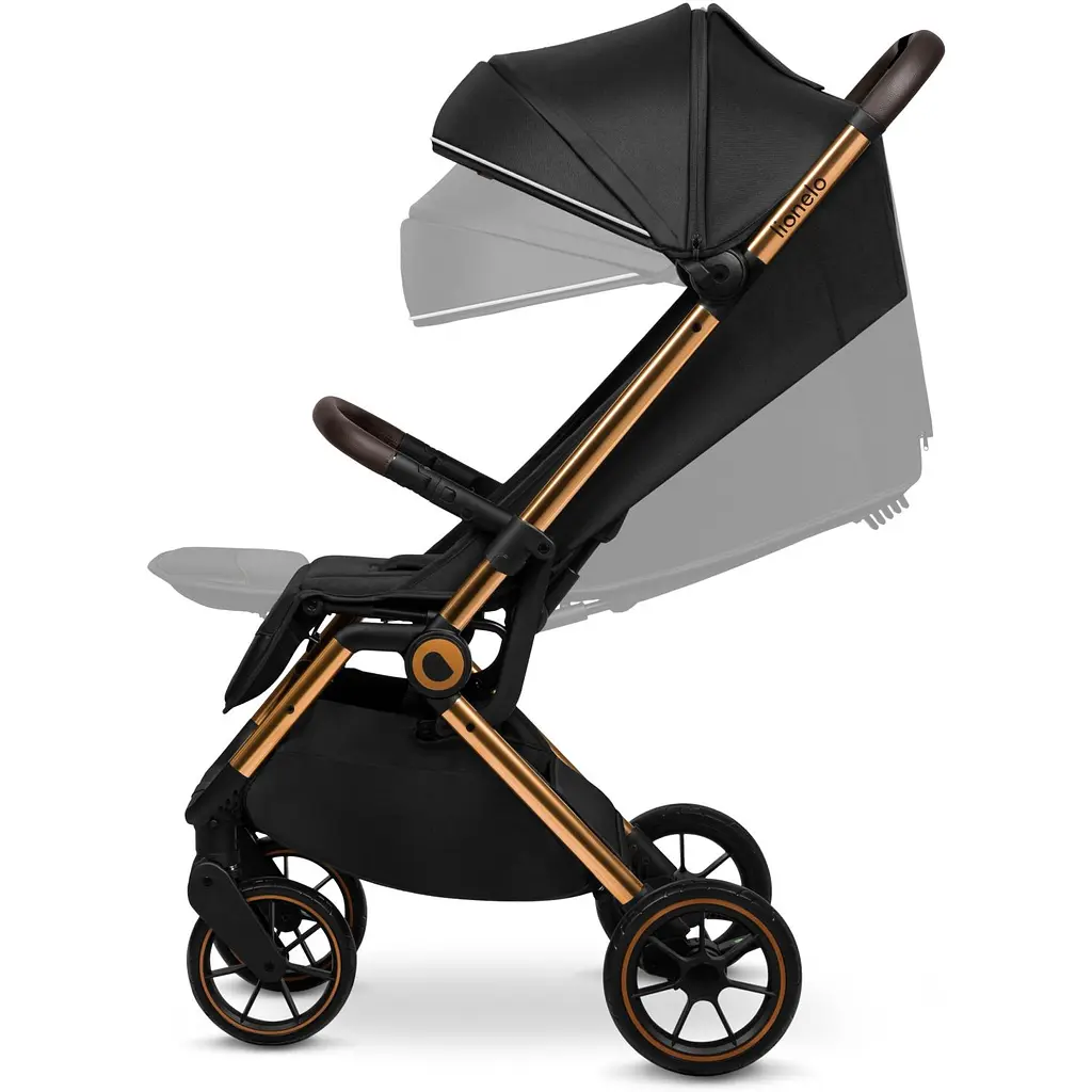 Прогулянкова коляска Lionelo Cloe Black Onyx, чорна (LO-CLOE BLACK ONYX) - фото 6