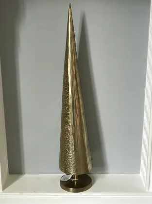 Статуетка "Ялинка-конус", золотий колір 16,5x87 см