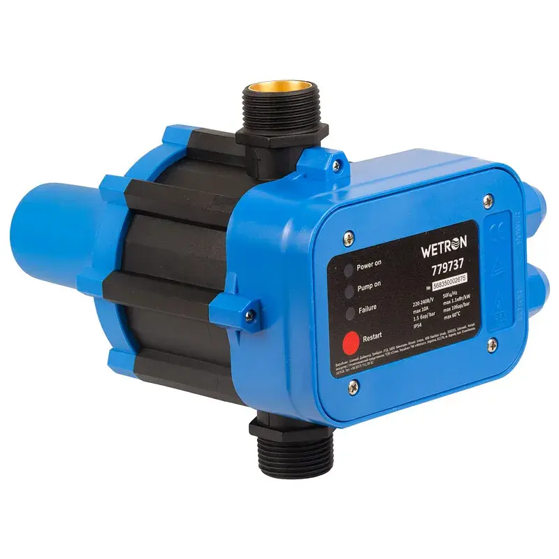 Контролер тиску електронний 1.1кВт Ø1" WETRON DSK-1.1 (779737) - фото 7