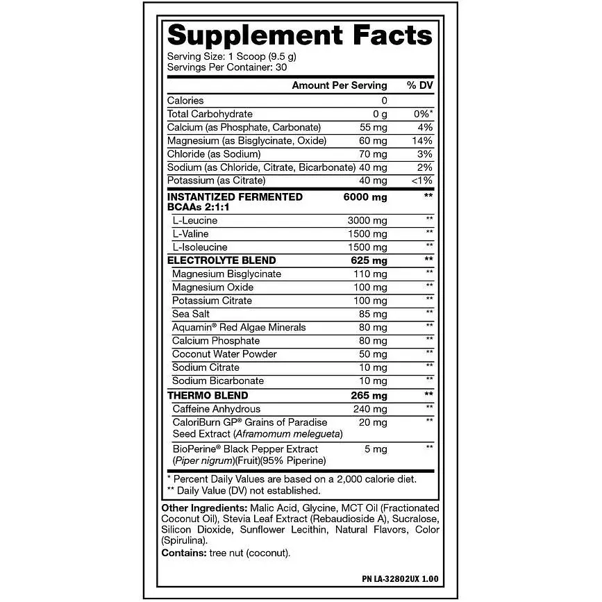 Амінокислота Mutant BCAA Thermo Блакитна малина 285 г - фото 2