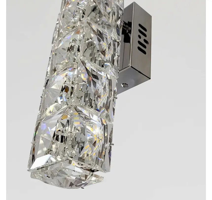 Хромоване LED бра з прозорим кришталевим склом Artlight 9689/1WCH - фото 3