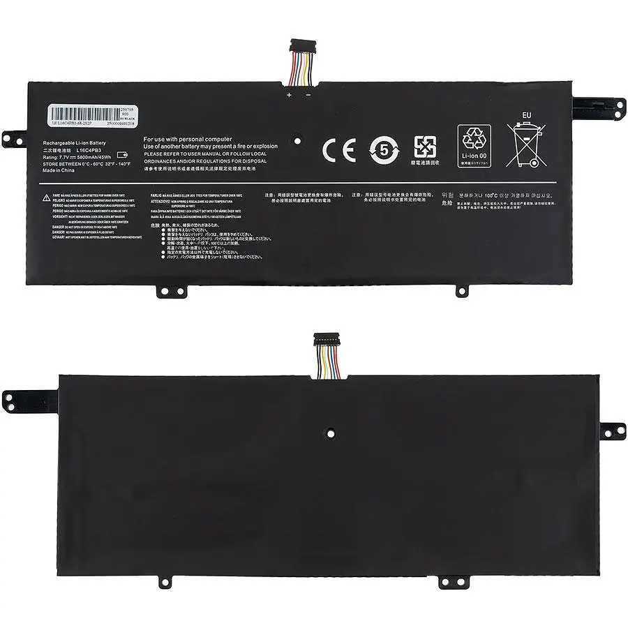 Батарея для ноутбука Lenovo L16C4PB3 (IdeaPad: 720S-13IKB 720S-13ARR series) 7.7V 5800mAh 45Wh Чорний - фото 2
