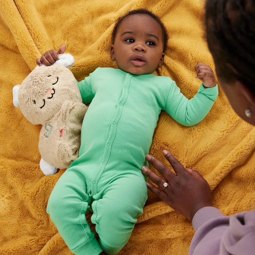 Іграшка Fisher-Price Сплячий кролик плюшевий зі звуками для малюків - фото 5