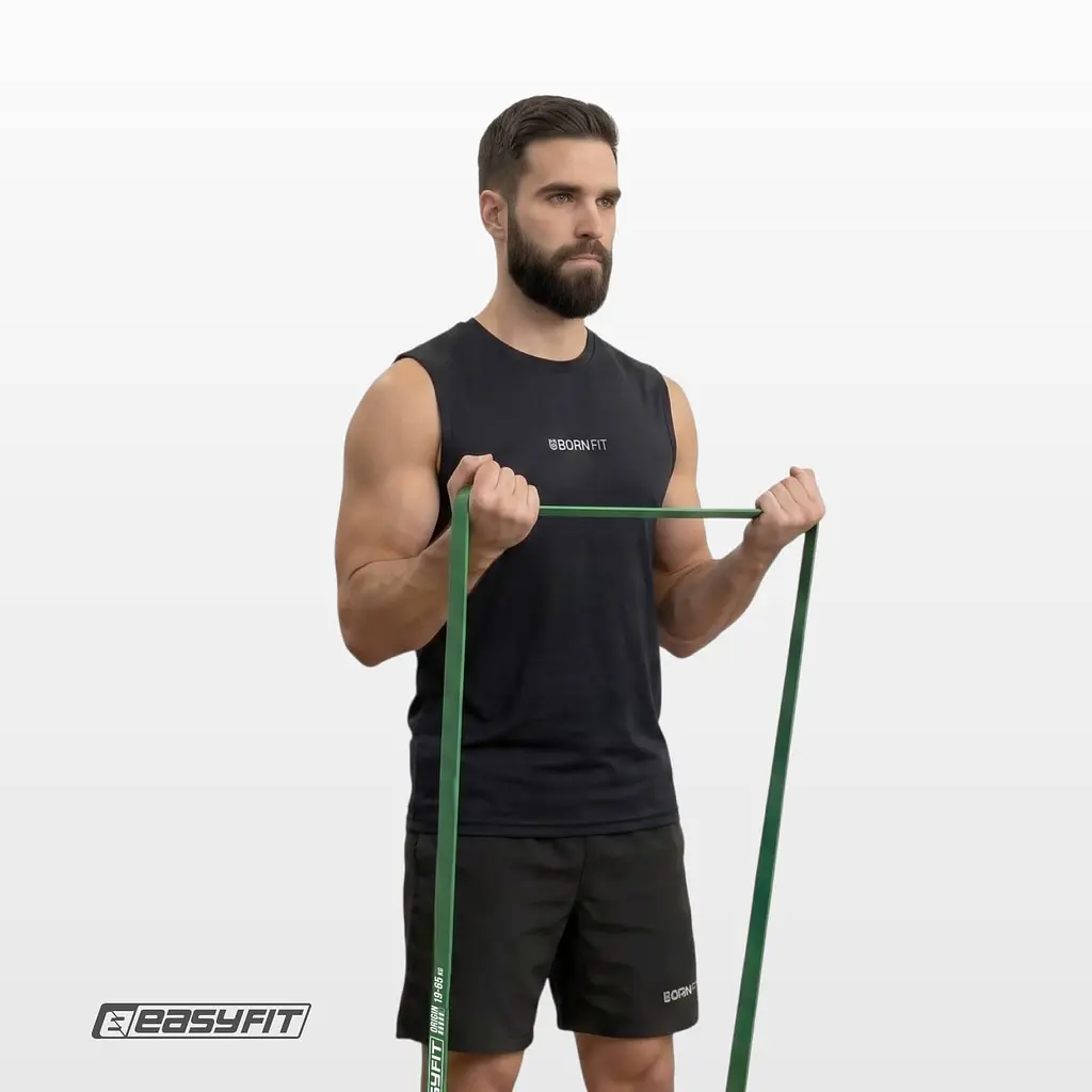 Гумова петля EasyFit 19-65 кг Зелена - фото 5