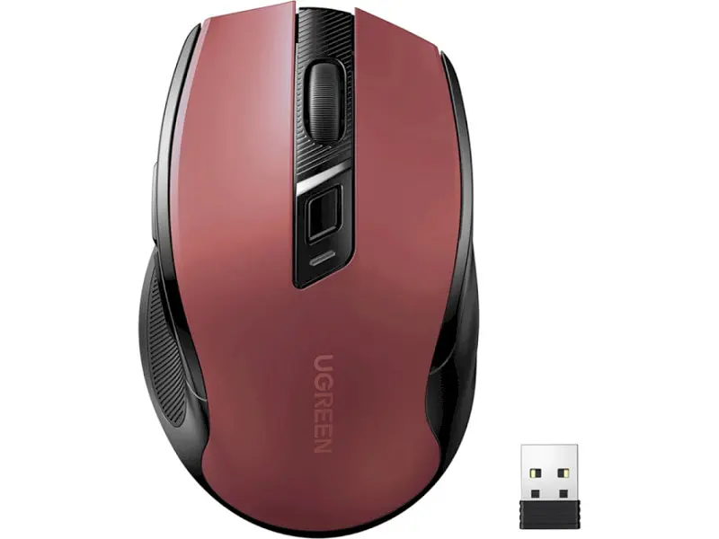 Миша UGREEN MU006 Ergonomic Red (25752) - фото 2