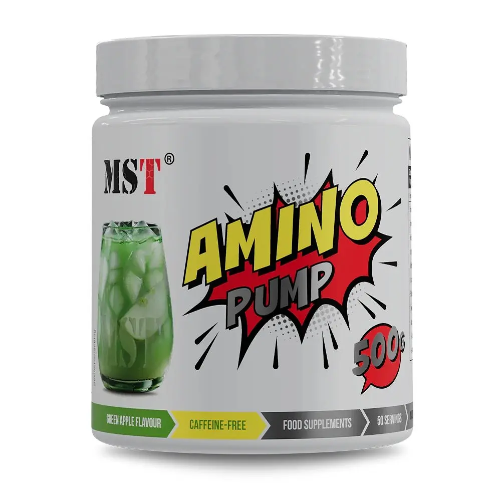 Передтренувальний комплекс MST Nutrition Amino Pump, 500 грам - Зелене яблуко