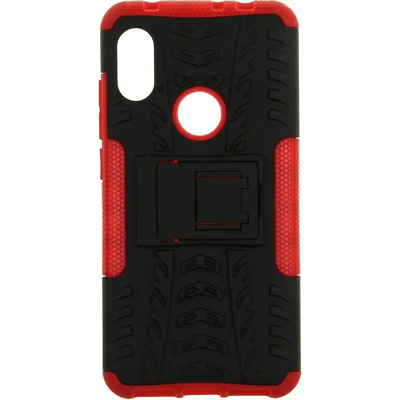 Чохол-накладка Toto Dazzle Kickstand 2 in 1 Case Xiaomi Redmi Note 6 Pro Red - фото 4