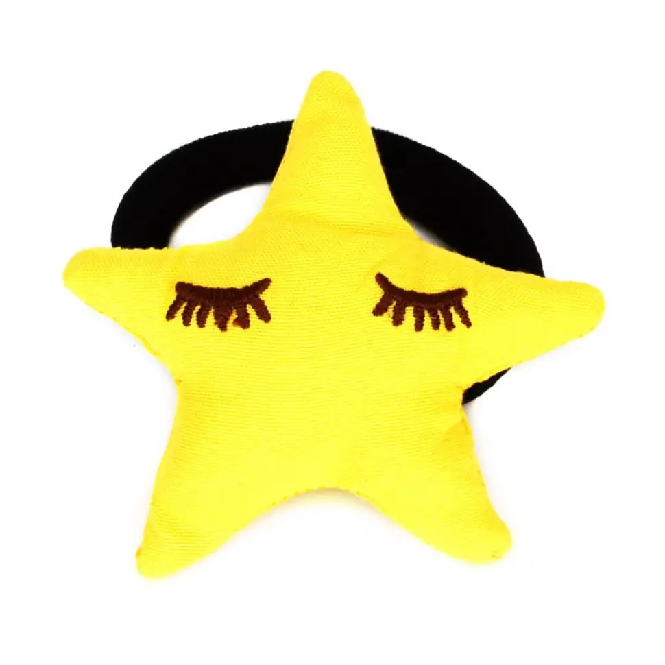 Дитяча резинка для волосся М'які зірочки La-beauty 0300-792, 6 штук - фото 3