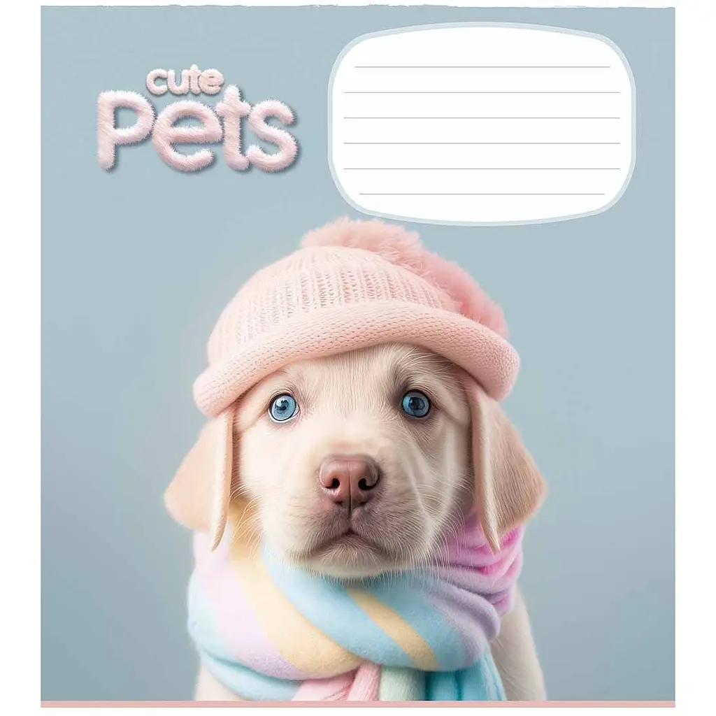 Зошит учнівський Школярик Cute pets, в клітинку, 12 аркушів, ВД-лак, 30 шт. (012-3253K) - фото 4