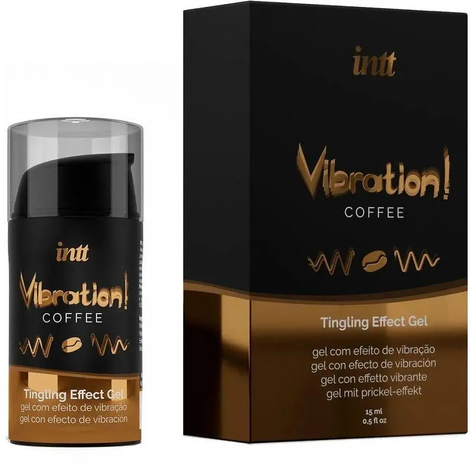 Рідкий вібратор Intt Vibration Coffee 15 мл зі смаком кави ефект вібрації до 30 хвилин - фото 3