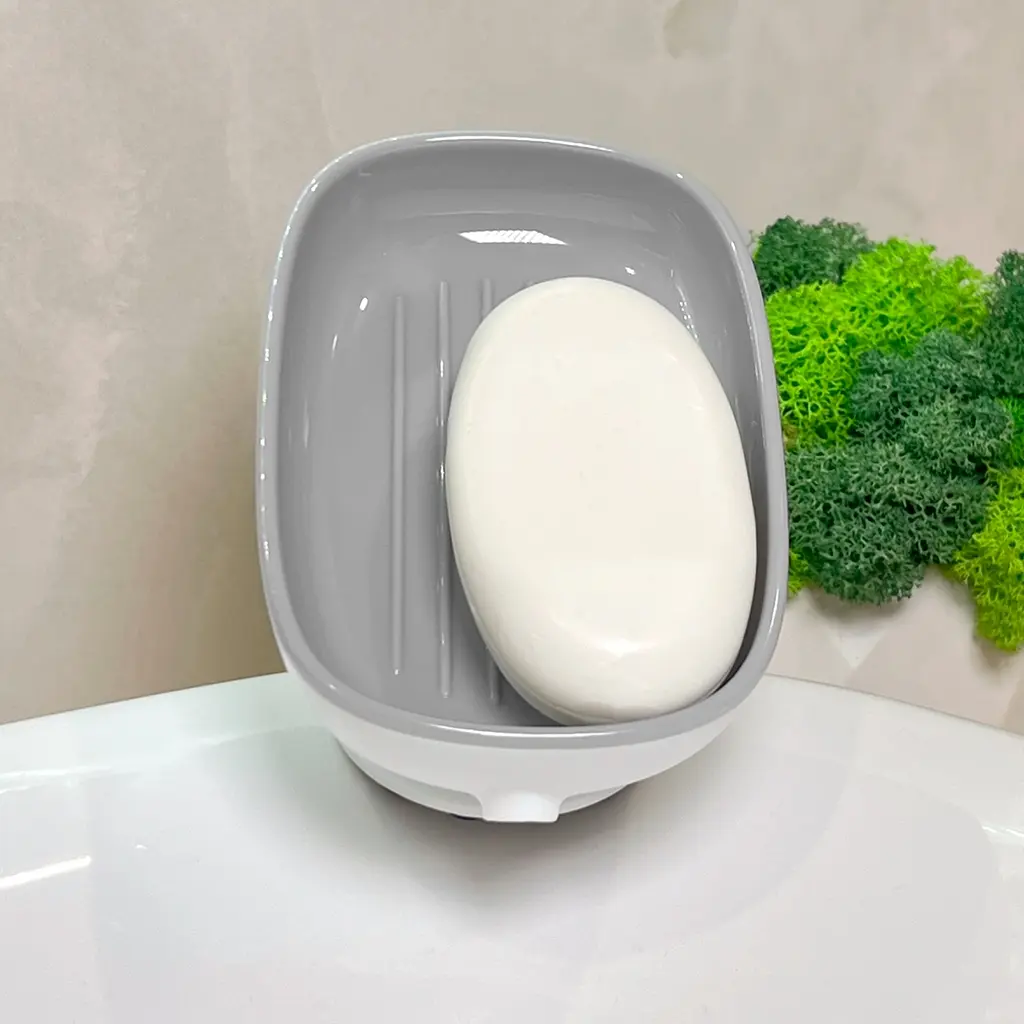 Мильниця MVM на присосці біло-сіра (BP-38 WHITE/GRAY) - фото 8