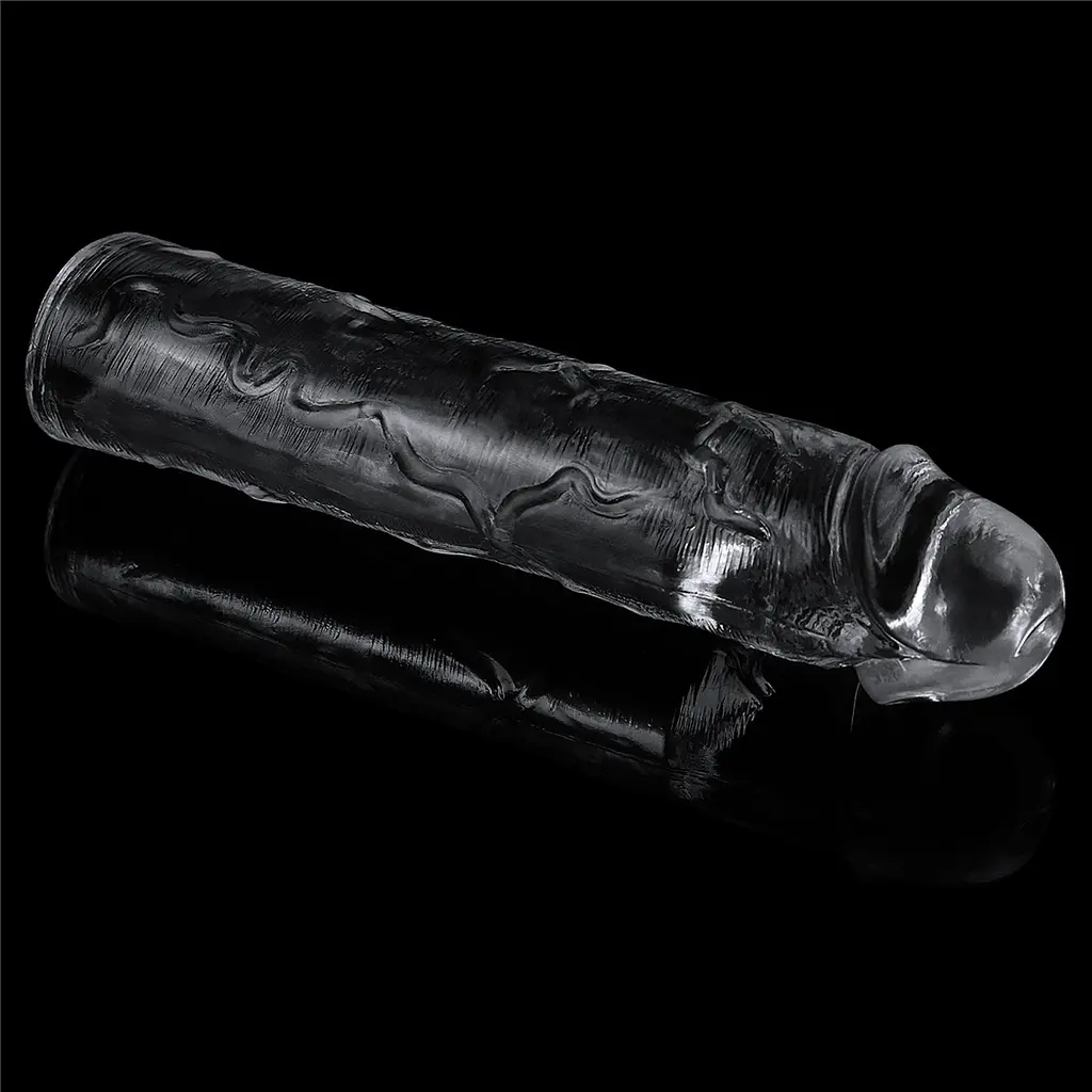 Насадка на пеніс Lovetoy Flawless Clear Penis Sleeve Add 2 19 см прозорий - фото 3