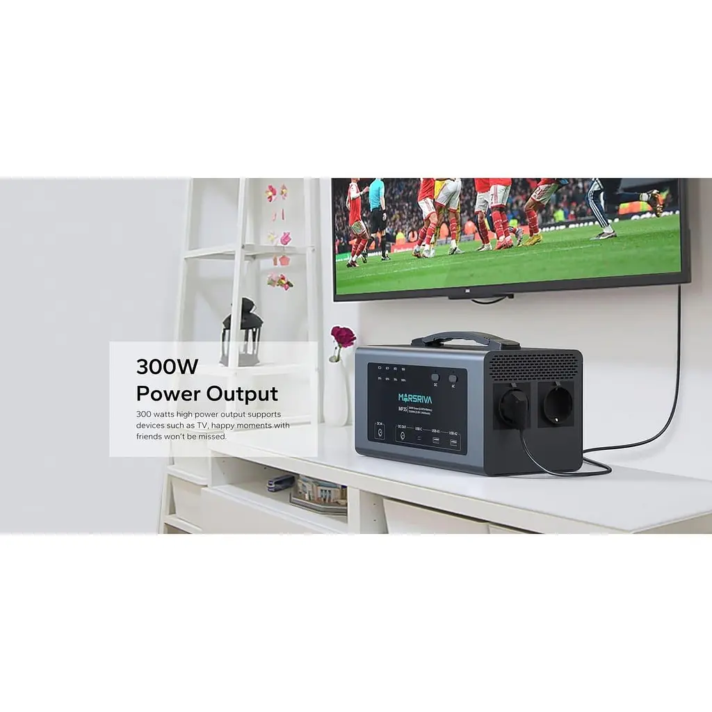Зарядна станція Marsriva MP3S 300Вт (313.6 Вт/г) / 300 Вт / 313 Вт/ч / LiFePO4 (MP3SV2_MARSRIVA) - фото 11