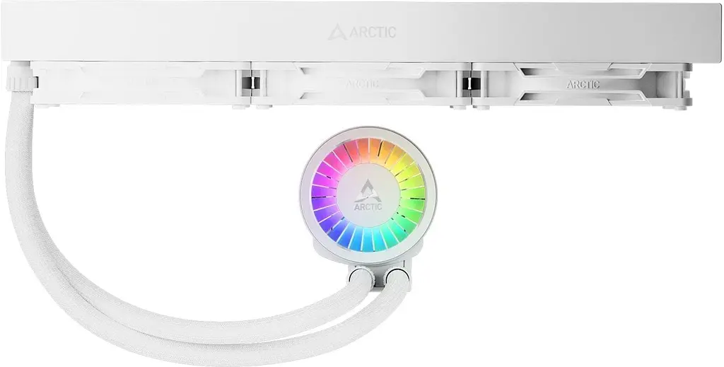 Система водяного охлаждения Arctic Liquid Freezer III Pro 420 A-RGB White (ACFRE00189A) - фото 3