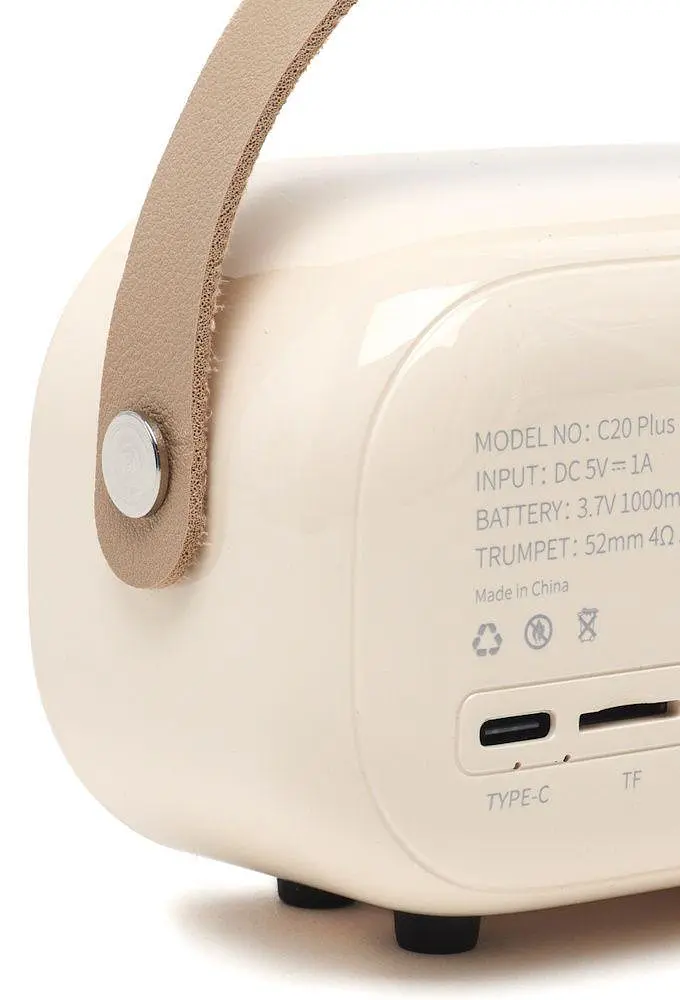 Портативна акумуляторна колонка Bluetooth з мікрофоном Дитячий бездротовий ретро караоке TF FM USB UKC 237 - фото 9