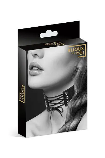 Чокер зі шнурівкою з екошкіри Bijoux Pour Toi Lacet - фото 3