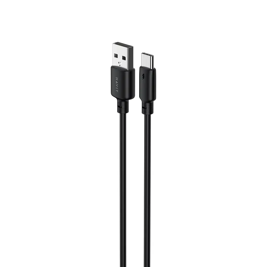Кабель USB - USB-C HAVIT CB302C 3A 1м Black HAVIT (28574-000) - фото 3