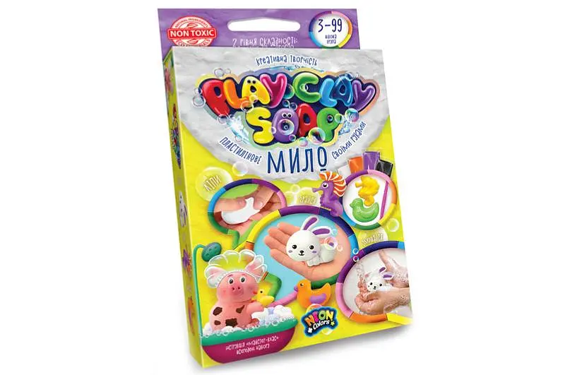 Набір для творчості PCS-02-01U,02U,03U,04U "Пластилінове Мило "PLAY CLAY SOAP" малий DANKO - фото 4
