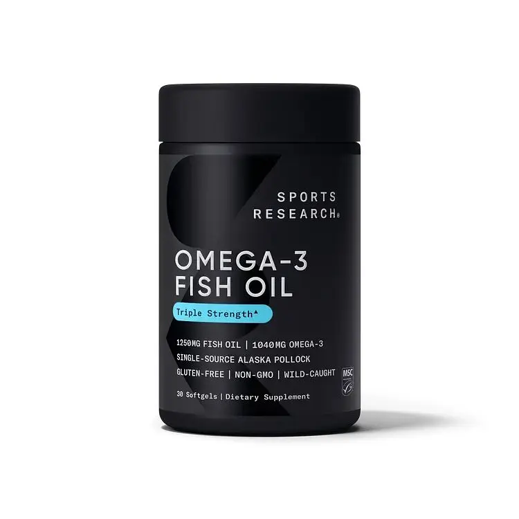 Риб'ячий жир Sport Research Omega-3 Fish Oil 1250 mg Triple Strength, 30 капсул