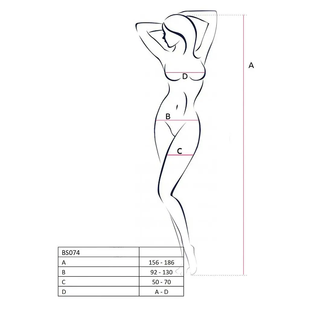 Ажурный бодистокинг с интимными вырезами Passion BS076 red One size - фото 4