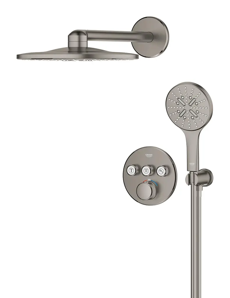 Душова система прихованого монтажу Grohe Grohtherm Smartcontrol з Rainshower SmartActive 310 34863AL0, Графіт - фото 3