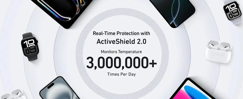 Павербанк Anker MagGo A1664 Ultra Slim магнитный с беспроводной зарядкой белый 10000 mAh - фото 8