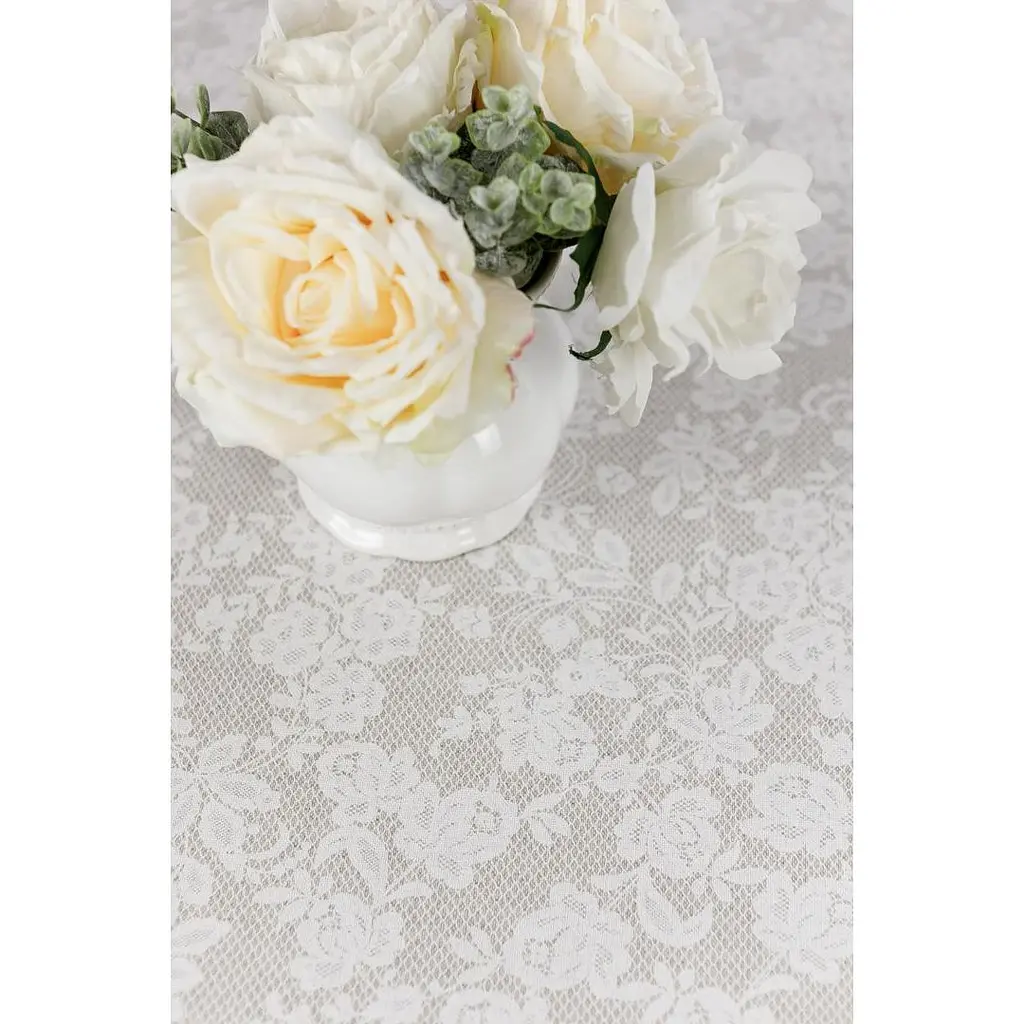 Скатертина Прованс Simfoni Мереживо кругла D-136 см бежева (33613) - фото 4
