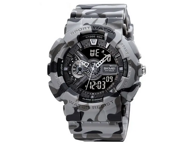 Чоловічий наручний годинник 1688CMGY Camo Gray. Skmei acs0030624 - фото 2