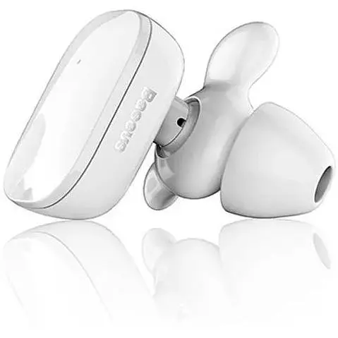 Бездротові навушники Baseus Bluetooth Encok W02 із вбудованим мікрофоном NGW02-02 Білі (7607146182) - фото 2