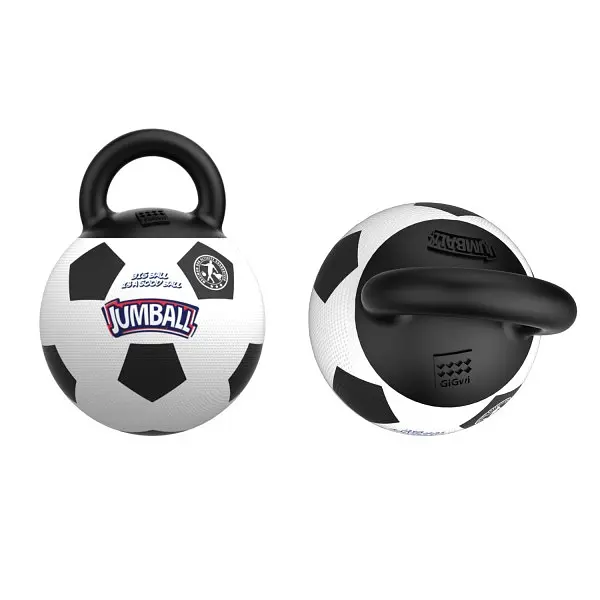 Іграшка для Собак Gigwi Jumball Футбольний М'яч c Гумовою Ручкою - фото 5