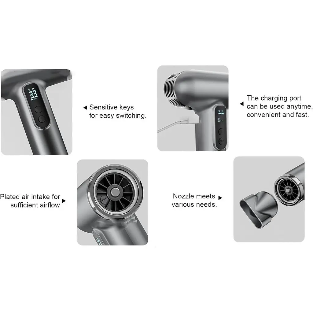 Фен Ym Electronic DL-628 Grey [174381] - фото 6