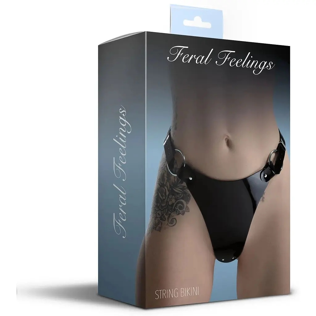 Трусики класичні Feral Feelings - stRing Bikini Black - фото 2