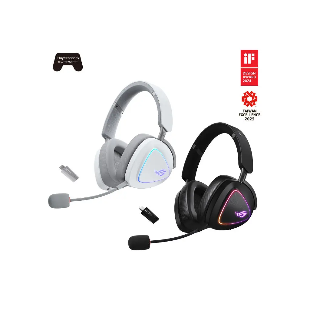 Навушники ASUS ROG Delta II White (90YH03W0-BHUA10) - фото 10