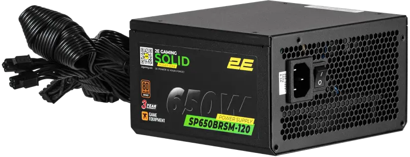 Блок живлення 2E Solid Power 2E-SP650BRSM-120 650W 80+ Bronze (2E-SP650BRSM-120) - фото 2