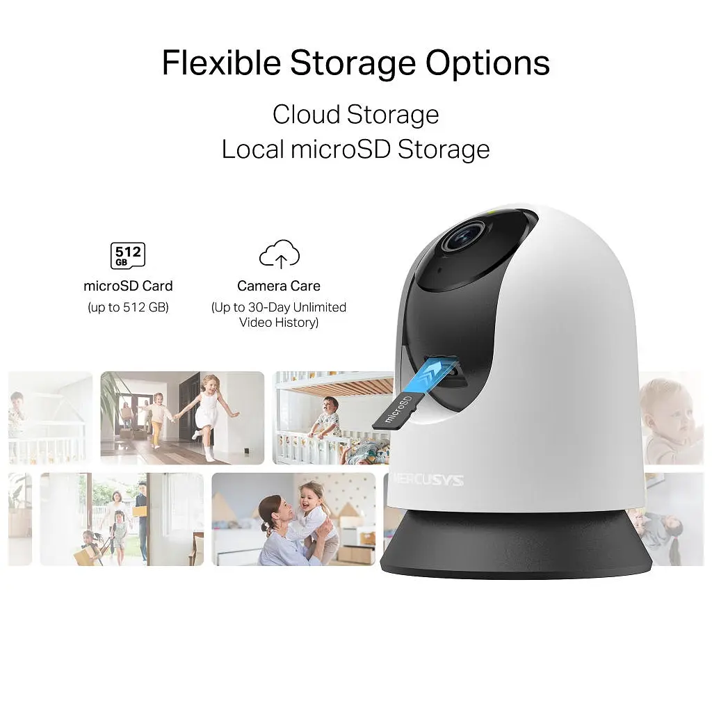 Камера відеоспостереження Mercusys IP-Камера MERCUSYS MC200 FHD N300 microSD motion detection (MC200) - фото 9