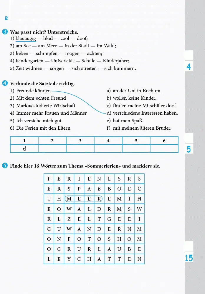 Німецька мова. 9 клас. Зошит з лексичними вправами. Einfaches Vokabellernen - С. Корінь - фото 4