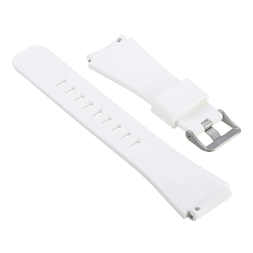 Силиконовый ремешок Watchbands для Samsung Galaxy Watch 46mm Silver - белый (WB001WHITE46M) - фото 3