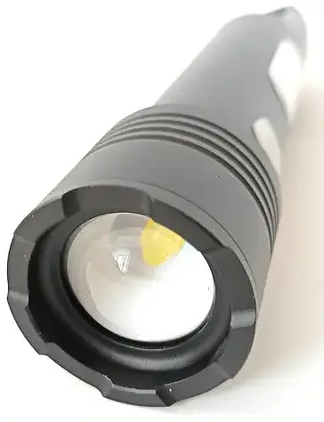 Ліхтар акумуляторний LED 200+60 лм з USB-C та кольоровими фільтрами 16х3.5 см Чорний - фото 8
