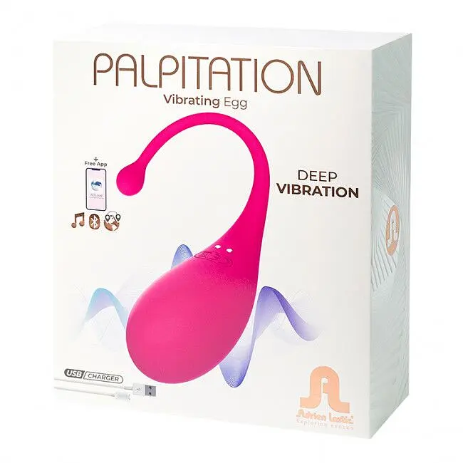 Виброяйцо Adrien Lastic Palpitation Смарт с глубокой вибрацией, 18х4.5 см - фото 2