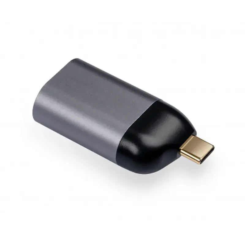 Перехідник USB-C to RJ45 Ethernet 1000Mbps compact Vinga (VCPATCLGBC) - фото 2